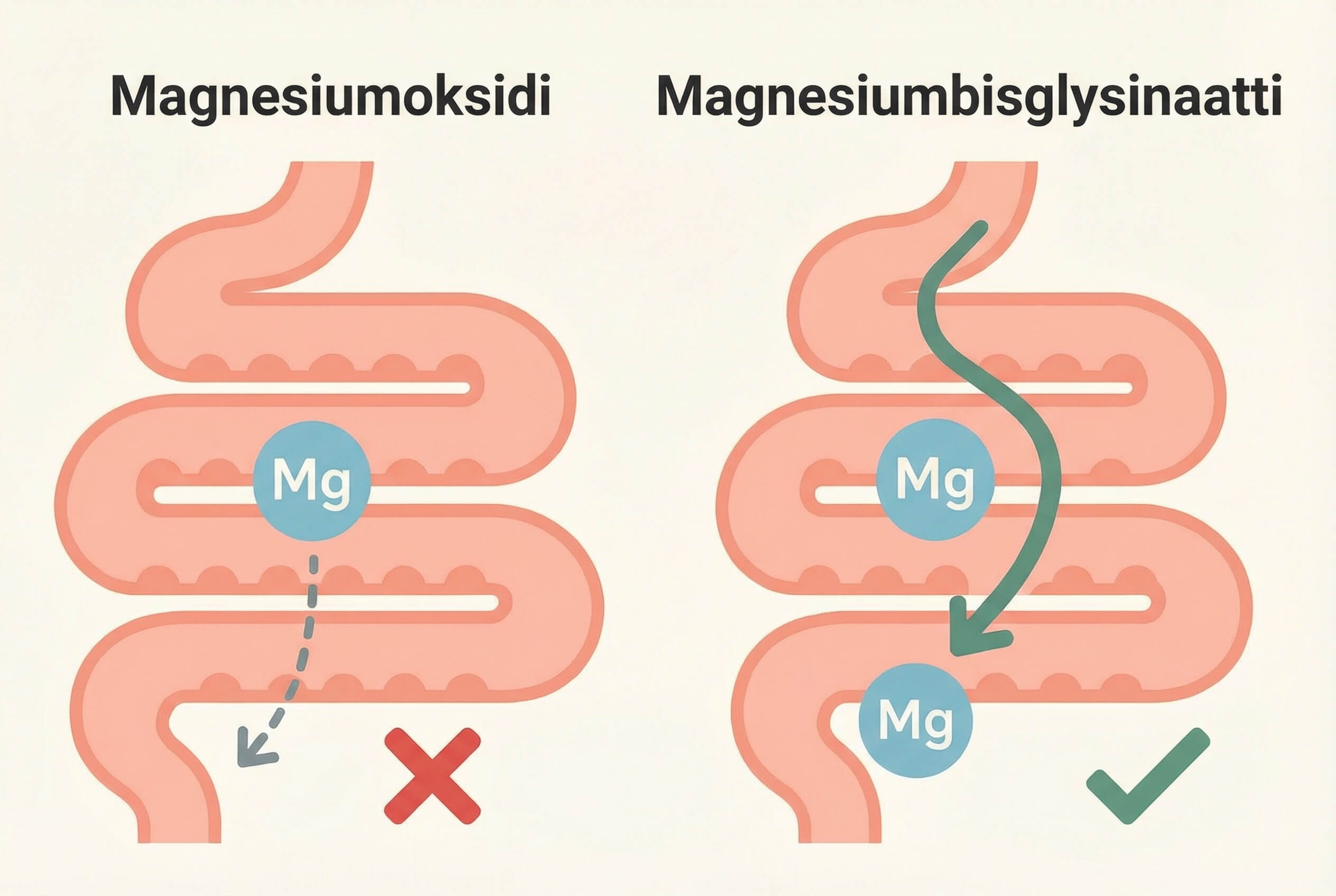 Mikä magnesiumbisglysinaatissa todella ratkaisee