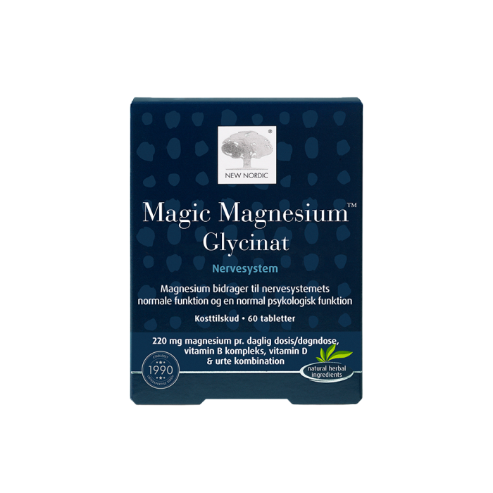 NEW NORDIC Magic Magnesium Glycinat, 60 tablečių
