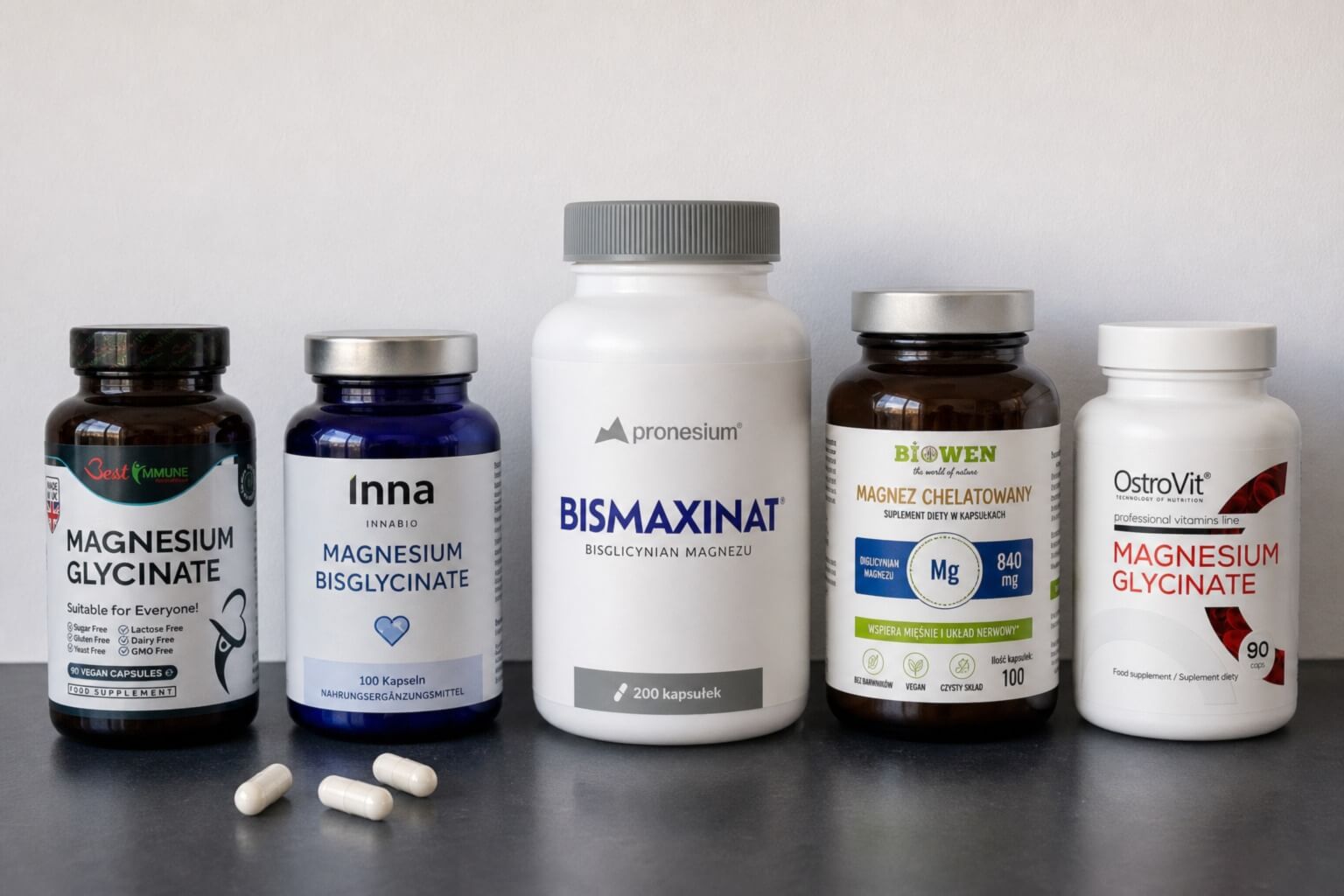Glicynian magnezu w porównaniu 2026 – najlepsze produkty (wyraźne 1. miejsce)
