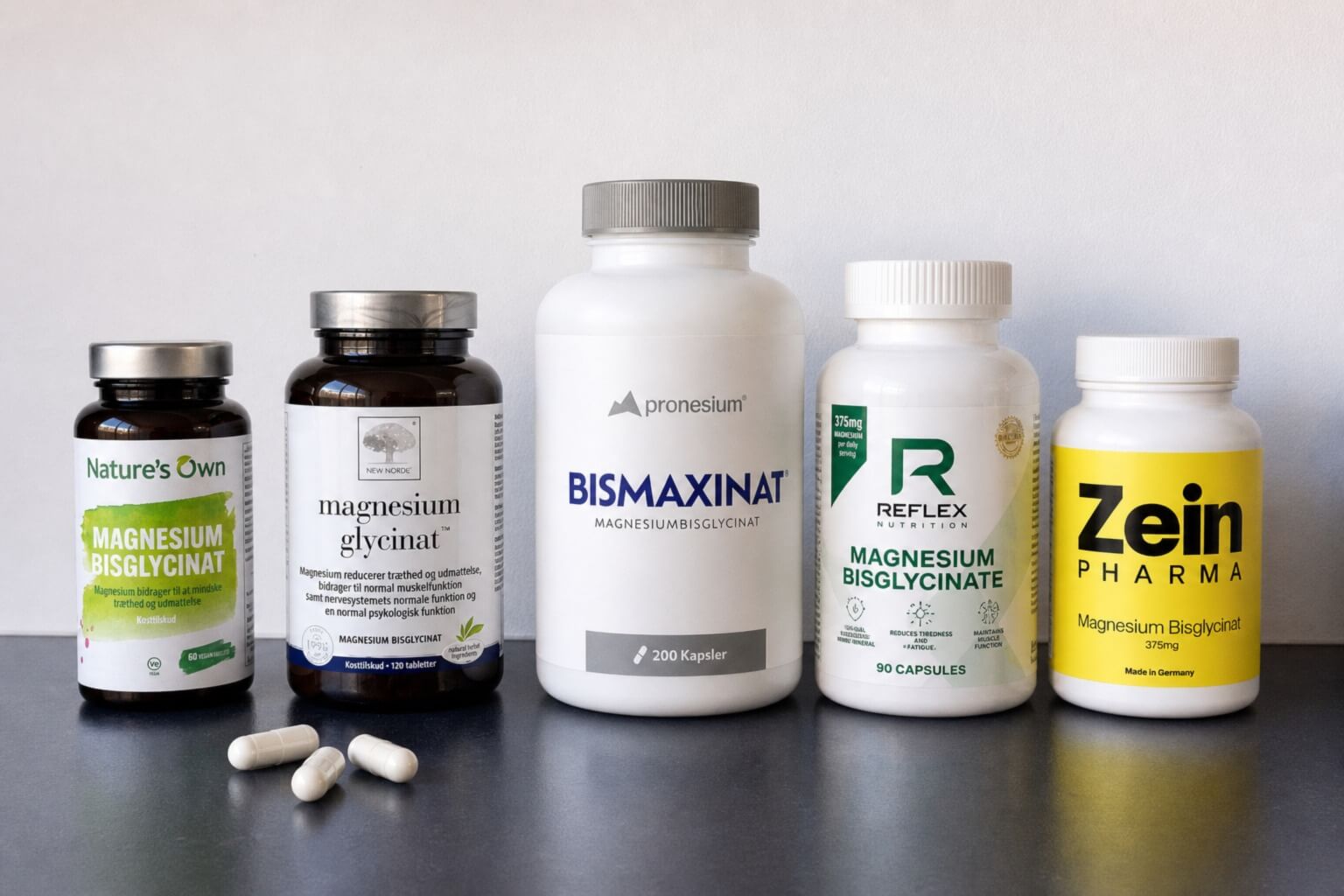 Magnesiumbisglycinat sammenlignet 2026 – De bedste produkter (med en klar førsteplads)