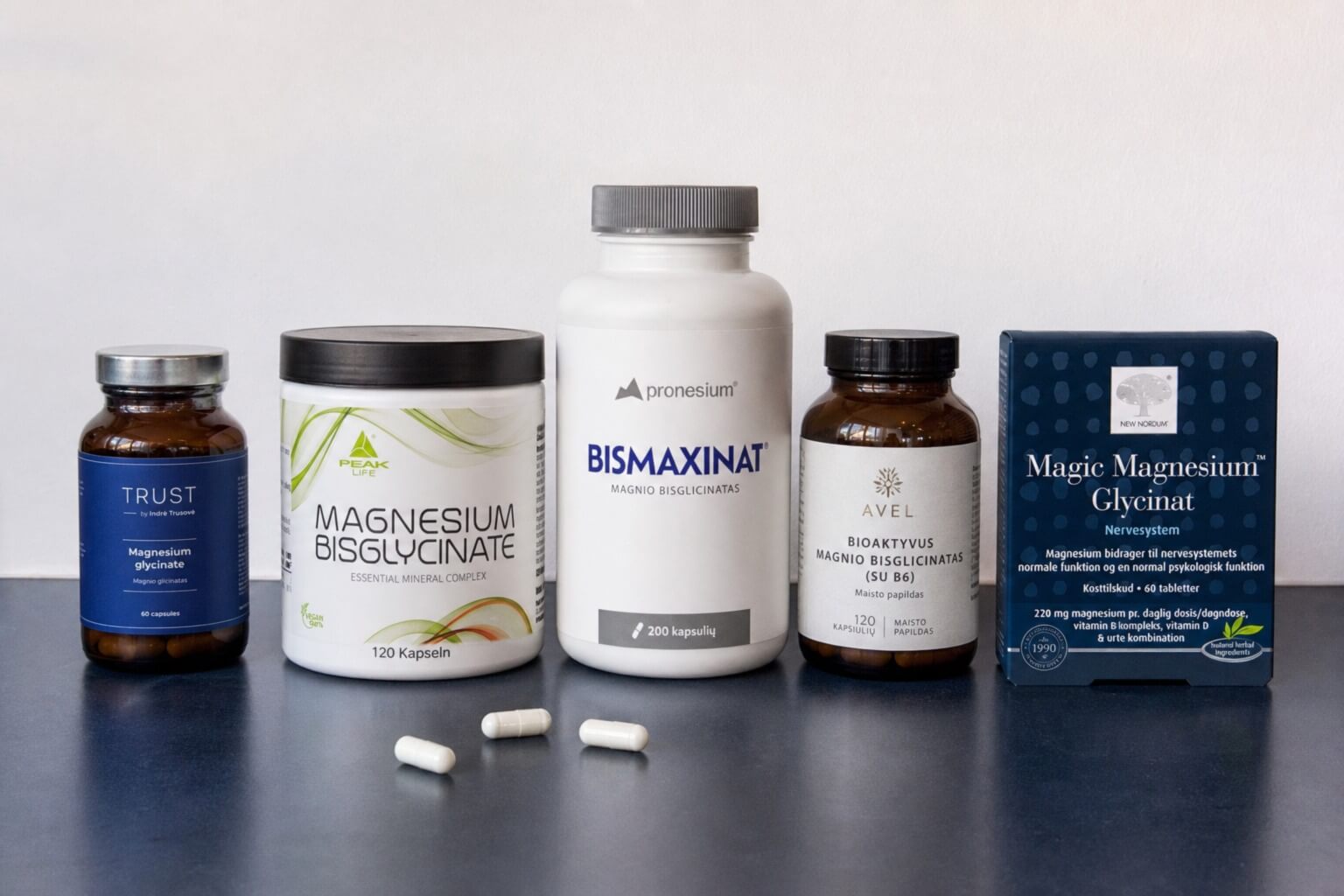 Magnio bisglicinatas: 2026 m. palyginimas – geriausi produktai (aiškus 1. vietos nugalėtojas)